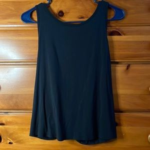 lululemon black open back relaxed tank